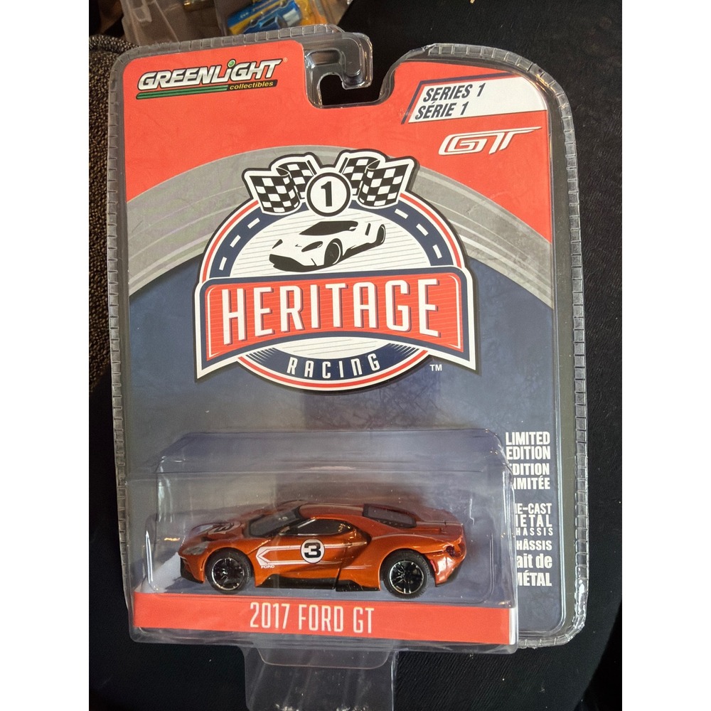 Greenlight Heritage Racing Series 1 2017 Ford GT 24h Le Mans Tribute 1:64 Orange